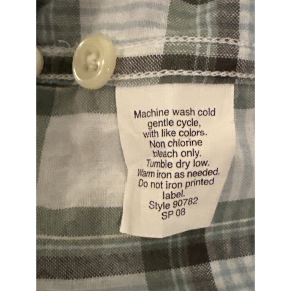 J. Crew Indian Madras Shirt Men's Medium Multicolor Plaid Light Weight Cotton - Picture 6 of 6
